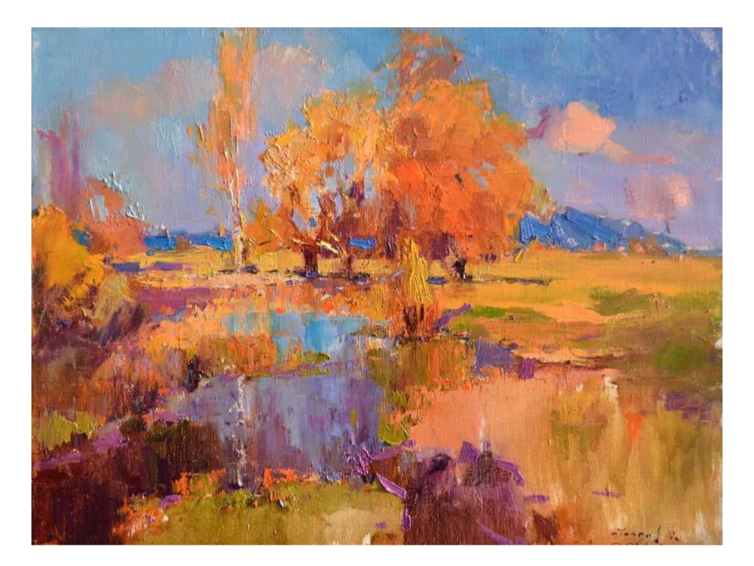 Scarlet Autumn painting 