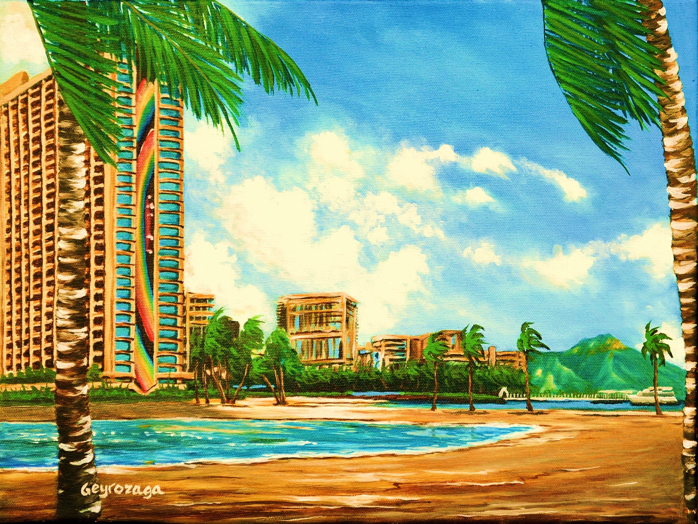 Full Moon Over Diamond Head